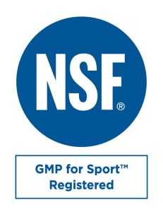 NSF Certification mark with text "GMP for Sport™ Registered" NSF Certification mark with text "GMP for Sport™ Registered"